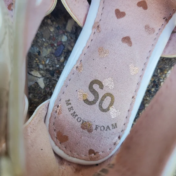 SO Paulene White Flower Dress Sandals Easter Girls 12 Kohls - Picture 7 of 8